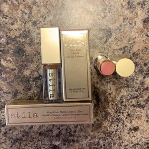 NWOT Stila lip stick and liquid eye shadow